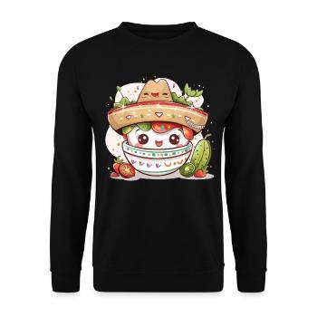 Mexikanische Fiesta Cinco De Mayo - Unisex Pullover - Schwarz - Vorne - Alina (178cm) & Michal (187cm)