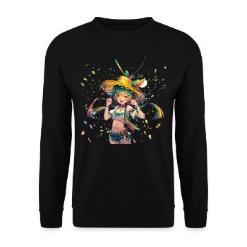Mexikanische Fiesta Cinco De Mayo - Unisex Pullover - Schwarz - Vorne - Alina (178cm) & Michal (187cm)