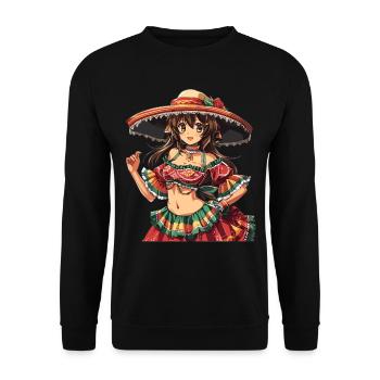 Mexikanische Fiesta Cinco De Mayo - Unisex Pullover - Schwarz - Vorne - Alina (178cm) & Michal (187cm)