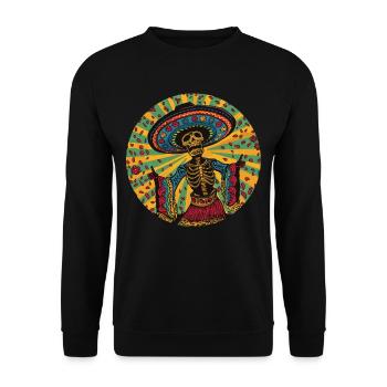 Fiesta mexicaine Cinco De Mayo - Sweat-shirt Unisexe - noir - Devant - Alina (178cm) & Michal (187cm)