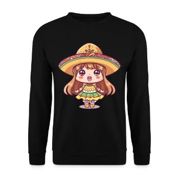 Fiesta mexicaine Cinco De Mayo - Sweat-shirt Unisexe - noir - Devant - Alina (178cm) & Michal (187cm)