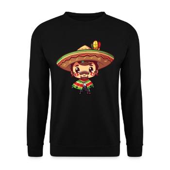 Mexikanische Fiesta Cinco De Mayo - Unisex Pullover - Schwarz - Vorne - Alina (178cm) & Michal (187cm)
