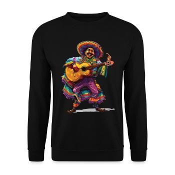 Mexikanische Fiesta Cinco De Mayo - Unisex Pullover - Schwarz - Vorne - Alina (178cm) & Michal (187cm)