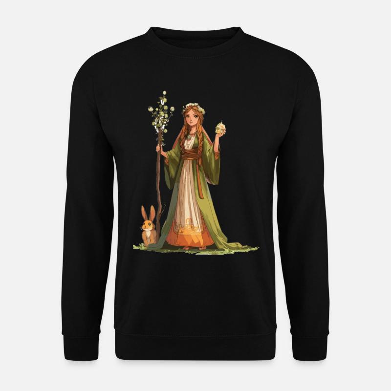 Easter Eostre Pagan Spring - Unisex Sweatshirt - black