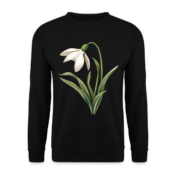 Easter Eostre Pagan Spring - Unisex Sweatshirt - black - Front - Alina (178cm) & Michal (187cm)