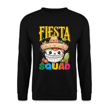 Mexikanische Fiesta Cinco De Mayo - Unisex Pullover - Schwarz - Vorne - Alina (178cm) & Michal (187cm)