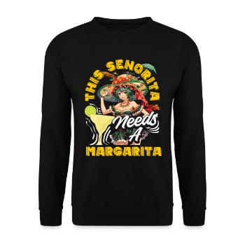 Mexikanische Fiesta Cinco De Mayo - Unisex Pullover - Schwarz - Vorne - Alina (178cm) & Michal (187cm)