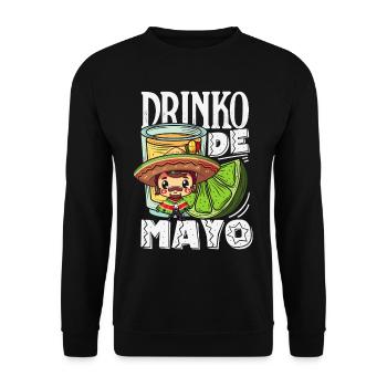 Mexikanische Fiesta Cinco De Mayo - Unisex Pullover - Schwarz - Vorne - Alina (178cm) & Michal (187cm)