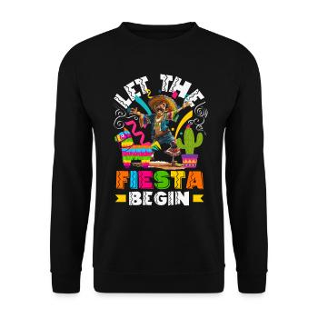 Mexikanische Fiesta Cinco De Mayo - Unisex Pullover - Schwarz - Vorne - Alina (178cm) & Michal (187cm)