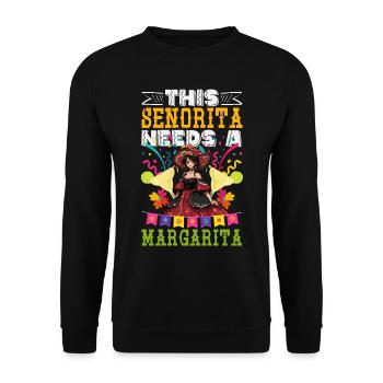 Mexikanische Fiesta Cinco De Mayo - Unisex Pullover - Schwarz - Vorne - Alina (178cm) & Michal (187cm)