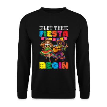 Mexikanische Fiesta Cinco De Mayo - Unisex Pullover - Schwarz - Vorne - Alina (178cm) & Michal (187cm)