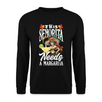 Mexikanische Fiesta Cinco De Mayo - Unisex Pullover - Schwarz - Vorne - Alina (178cm) & Michal (187cm)