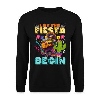 Mexikanische Fiesta Cinco De Mayo - Unisex Pullover - Schwarz - Vorne - Alina (178cm) & Michal (187cm)