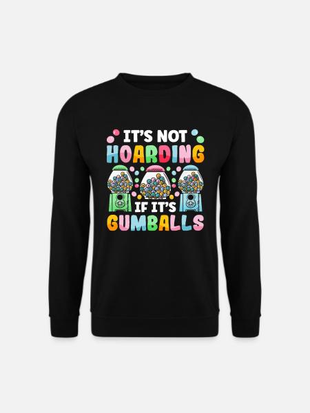 Funny chewing gum machine - Unisex Sweatshirt - black