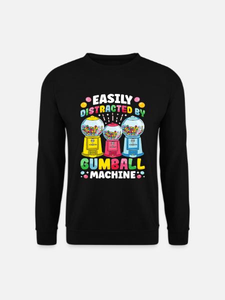 Funny chewing gum machine - Unisex Sweatshirt - black