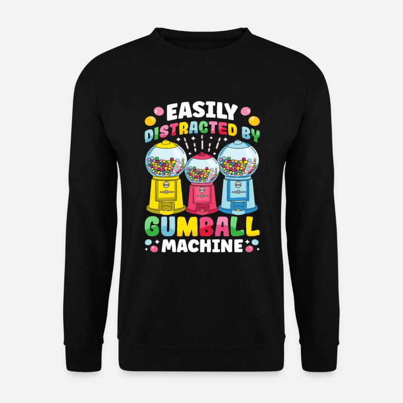 Funny chewing gum machine - Unisex Sweatshirt - black