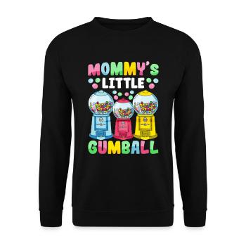 Lustiger Kaugummiautomat - Unisex Pullover - Schwarz - Vorne - Alina (178cm) & Michal (187cm)