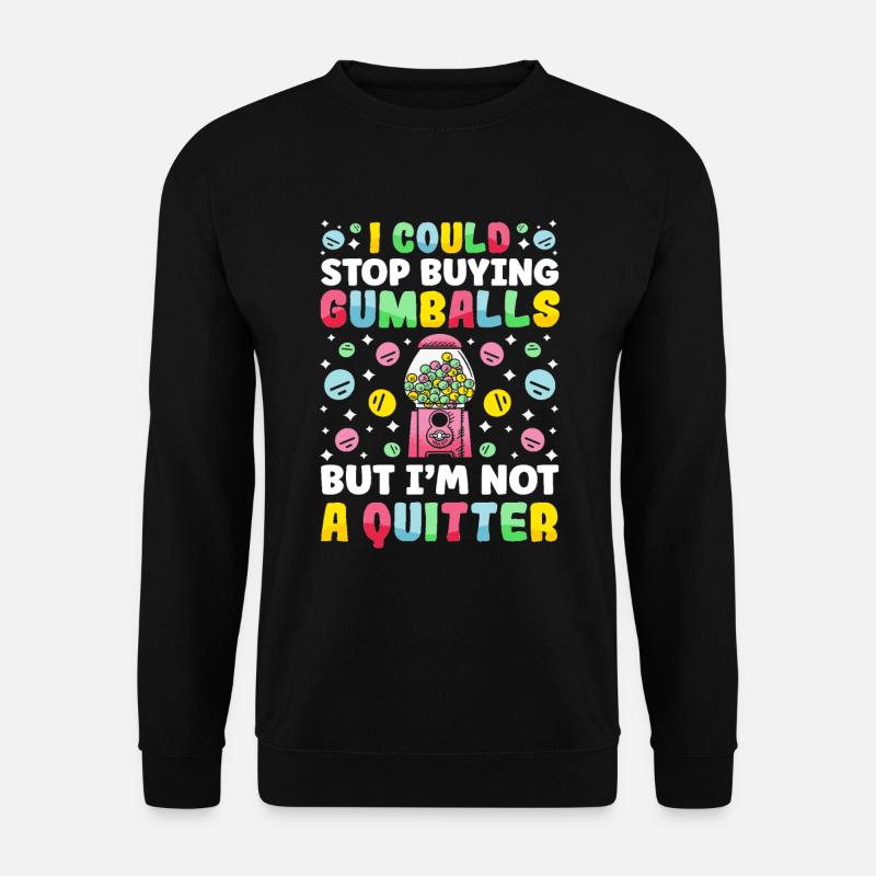 Funny chewing gum machine - Unisex Sweatshirt - black