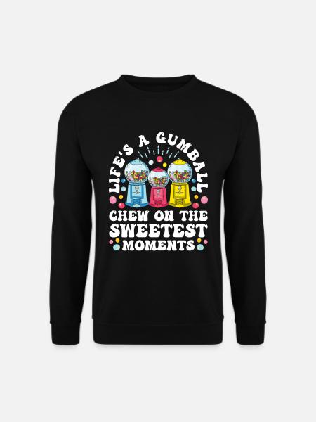 Funny chewing gum machine - Unisex Sweatshirt - black