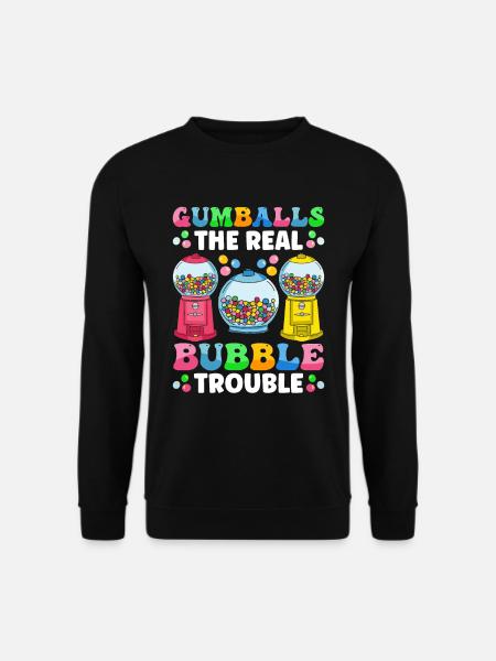 Funny chewing gum machine - Unisex Sweatshirt - black