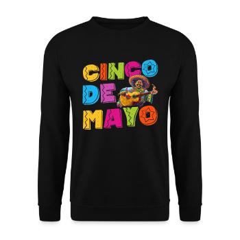 Mexikanische Fiesta Cinco De Mayo - Unisex Pullover - Schwarz - Vorne - Alina (178cm) & Michal (187cm)