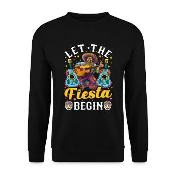 Mexikanische Fiesta Cinco De Mayo - Unisex Pullover - Schwarz - Vorne - Alina (178cm) & Michal (187cm)
