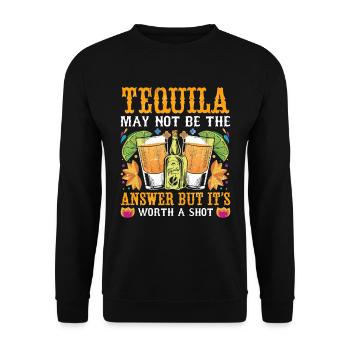 Mexikanische Fiesta Cinco De Mayo - Unisex Pullover - Schwarz - Vorne - Alina (178cm) & Michal (187cm)