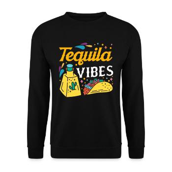 Mexikanische Fiesta Cinco De Mayo - Unisex Pullover - Schwarz - Vorne - Alina (178cm) & Michal (187cm)