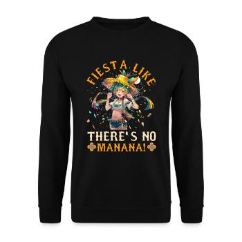 Mexikanische Fiesta Cinco De Mayo - Unisex Pullover - Schwarz - Vorne - Alina (178cm) & Michal (187cm)