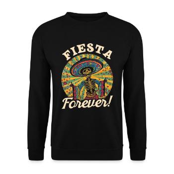 Mexikanische Fiesta Cinco De Mayo - Unisex Pullover - Schwarz - Vorne - Alina (178cm) & Michal (187cm)