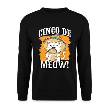 Mexikanische Fiesta Cinco De Mayo - Unisex Pullover - Schwarz - Vorne - Alina (178cm) & Michal (187cm)