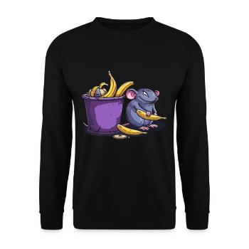 Anti Littering No Environment Recycle - Unisex Pullover - Schwarz - Vorne - Alina (178cm) & Michal (187cm)