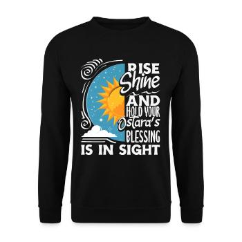 Pâques Eostre Printemps païen - Sweat-shirt Unisexe - noir - Devant - Alina (178cm) & Michal (187cm)