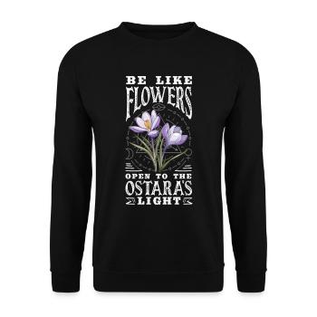 Easter Eostre Pagan Spring - Unisex Sweatshirt - black - Front - Alina (178cm) & Michal (187cm)