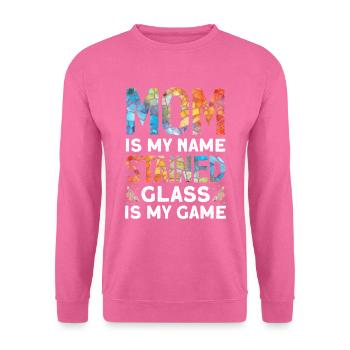 Lustiger Buntglas-künstler - Unisex Pullover - Pink - Vorne