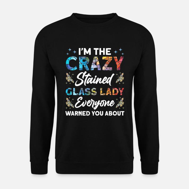 Drôle de vitrail - Sweat-shirt Unisexe - noir