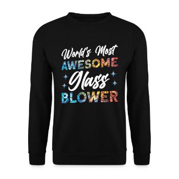 Drôle de vitrail - Sweat-shirt Unisexe - noir - Devant - Alina (178cm) & Michal (187cm)