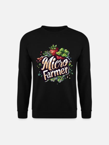 Microgreen Agriculture Gartenarbeit - Unisex Pullover - Schwarz