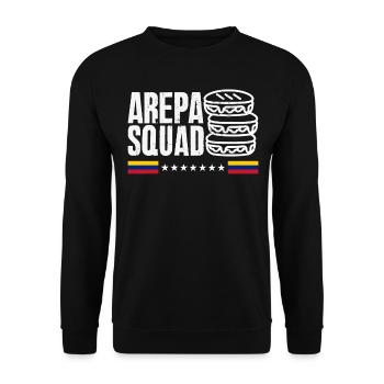 Arepas Colombian Venezuela Food - Unisex Sweatshirt - black - Front - Alina (178cm) & Michal (187cm)