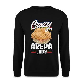 Arepas Colombian Venezuela Food - Unisex Sweatshirt - black - Front - Alina (178cm) & Michal (187cm)