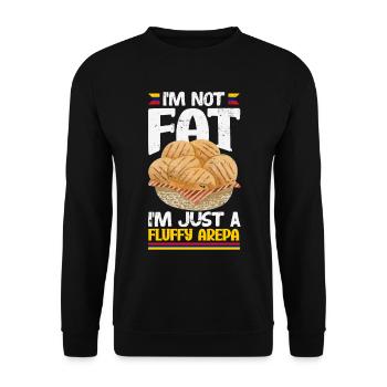 Arepas Kolumbianisch Venezoela Essen - Unisex Pullover - Schwarz - Vorne - Alina (178cm) & Michal (187cm)