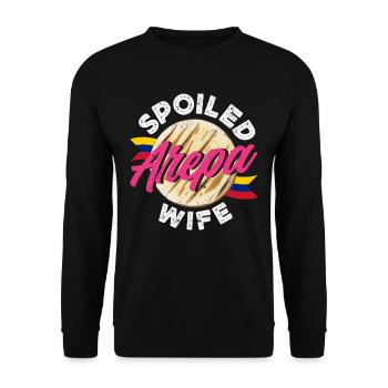 Arepas Colombien Venezuela Nourriture - Sweat-shirt Unisexe - noir - Devant - Alina (178cm) & Michal (187cm)