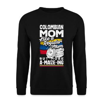 Arepas Colombien Venezuela Nourriture - Sweat-shirt Unisexe - noir - Devant - Alina (178cm) & Michal (187cm)
