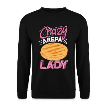 Arepas Colombien Venezuela Nourriture - Sweat-shirt Unisexe - noir - Devant - Alina (178cm) & Michal (187cm)
