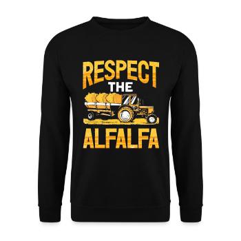 Arepas Kolumbianisch Venezoela Essen - Unisex Pullover - Schwarz - Vorne - Alina (178cm) & Michal (187cm)