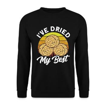 Arepas Colombian Venezuela Food - Unisex Sweatshirt - black - Front - Alina (178cm) & Michal (187cm)
