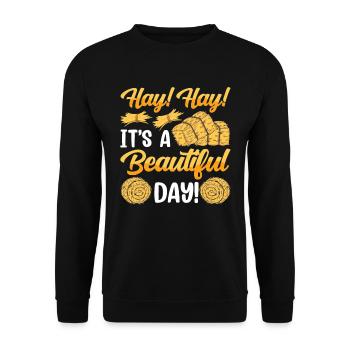 Arepas Colombian Venezuela Food - Unisex Sweatshirt - black - Front - Alina (178cm) & Michal (187cm)