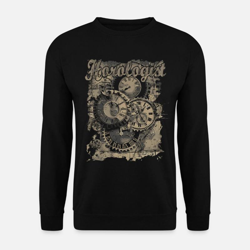 Horology Hour Meaning Watchmaker - Unisex Sweatshirt - black