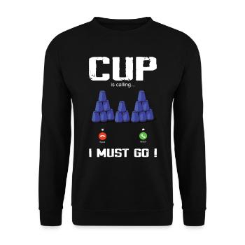 Empilage de gobelets Speed Stacker - Sweat-shirt Unisexe - noir - Devant - Alina (178cm) & Michal (187cm)