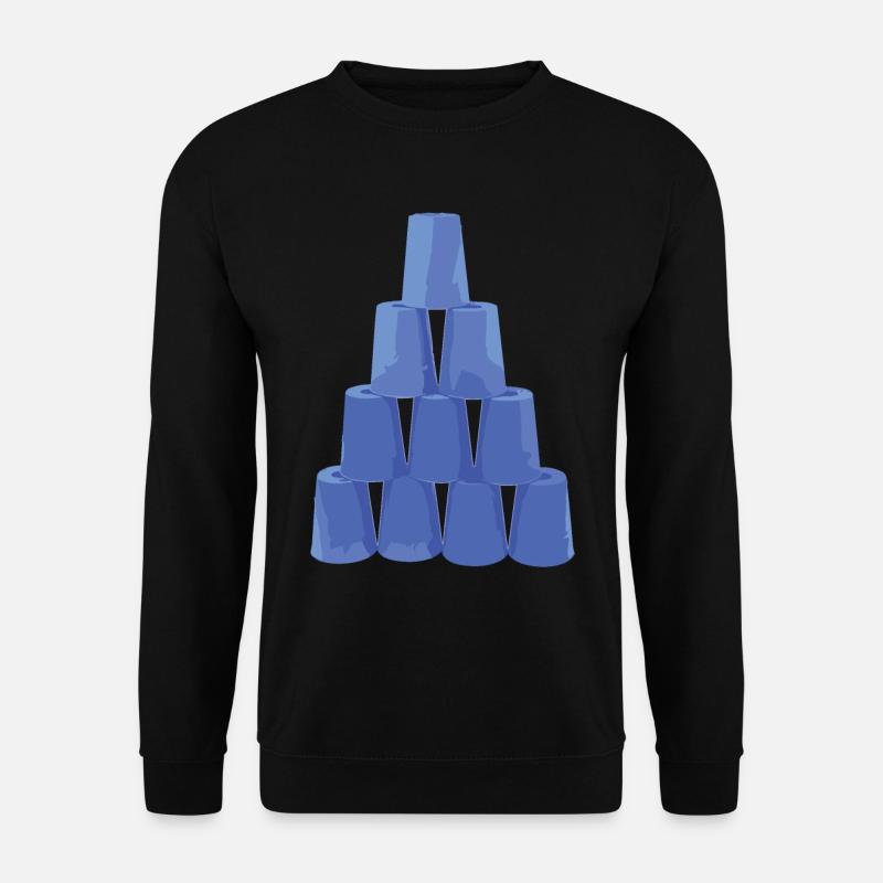 Stapeln Von Bechern Speed Stacker - Unisex Pullover - Schwarz